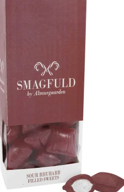 Fyldte bolcher med smag af syrlige rabarber