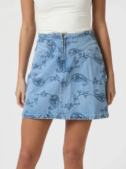 Gabani Embroidery Denim Skirt