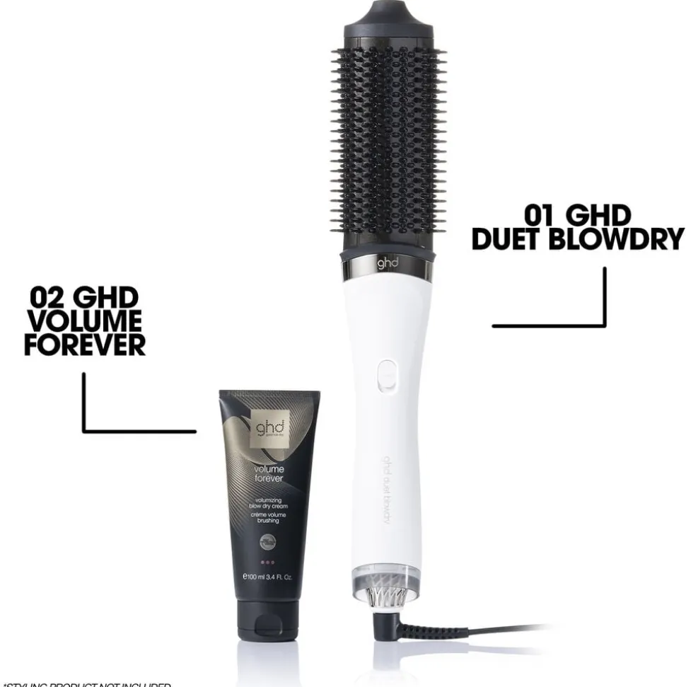 ghd Duet Blowdry - 2-in-1 Hair Dryer Brush White