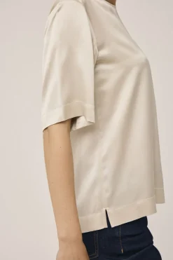 Gia 2 Kortærmede bluse - 100% silke