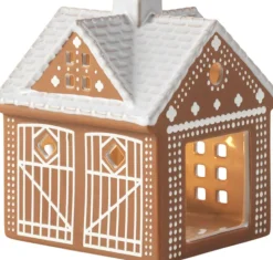 Gingerbread Lyshus Julestald H11. 5 brun