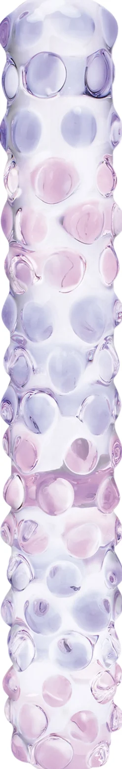 GLAS - PURPLE ROSE NUBBY DILDO