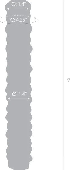 GLAS - PURPLE ROSE NUBBY DILDO