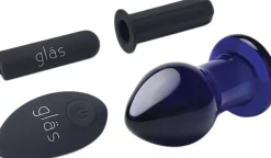 GLAS - RECHARGEABLE REMOTE CONTROLLED VIBRATING BUTT PLUG