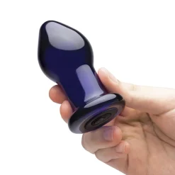 GLAS - RECHARGEABLE REMOTE CONTROLLED VIBRATING BUTT PLUG