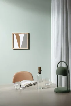 Glaskaraffel med træprop 1 l