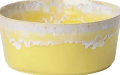 Gres skål gul 50 cl Ø14cm H6cm