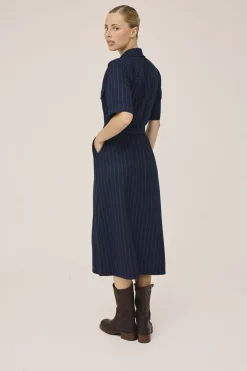 Gro 3 Kortærmede maxikjole skjorte - GRS