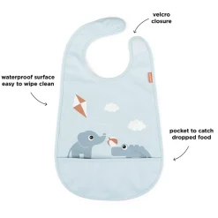 Hagesmæk m/Velcro Playground Blå