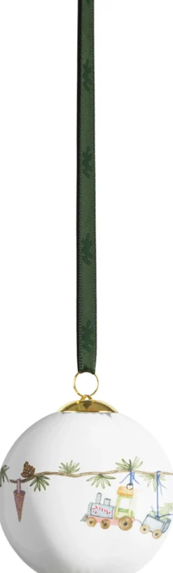 Hammershøi Christmas Kugle 2024 Ø6 cm hvid m. deko