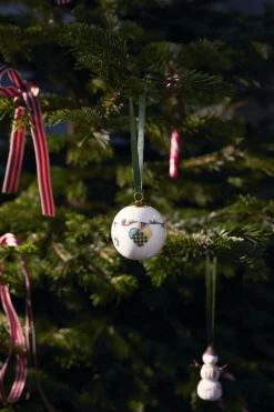 Hammershøi Christmas Kugle 2024 Ø6 cm hvid m. deko