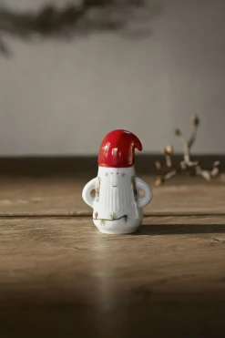 Hammershøi Christmas Nissefar Ø6 cm hvid m. deko