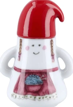 Hammershøi Christmas Nissemor Ø6 cm hvid m. deko