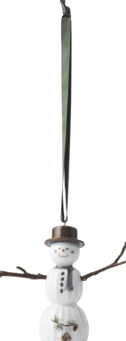 Hammershøi Christmas Snemand hængende H9. 5 hvid m. deko