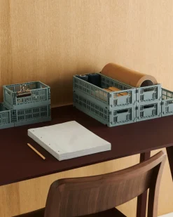 HAY Colour Crate Mini-Set of 2-Dusty blue