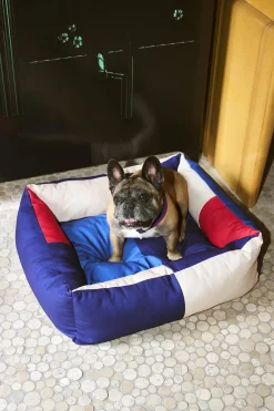 HAY Dogs Bed-Medium-Red, blue