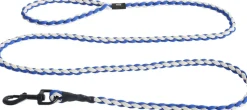 HAY Dogs Leash-Braided-Blue, off-wh
