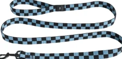 HAY Dogs Leash-Flat Check M/L-Blue,