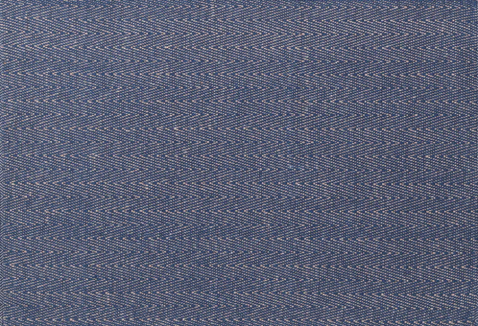 Herringbone Dækkeserviet 43x30 cm blå 82% bomuld recycled, 1