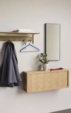 Herringbone Skoskab Large Natur