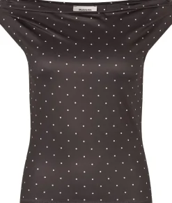 Himamd print off-shoulder top