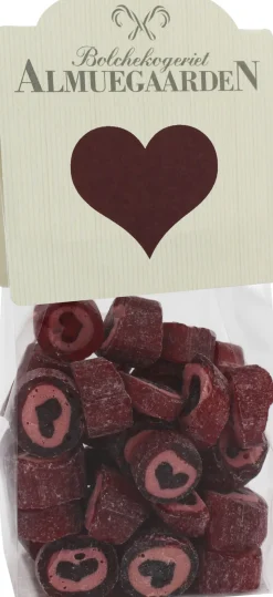 Hjerte bolcher med smag af kirsebær (anledningskort)