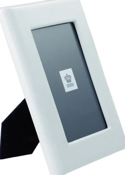 Hvid Riflet billedramme 21 cm