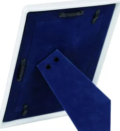 Hvid Riflet billedramme 21 cm