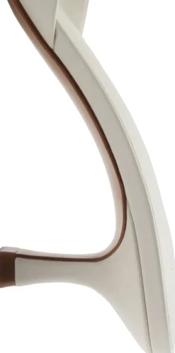 Kitten-heel sandals with strap