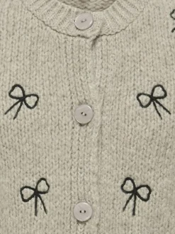 KOGCODY L/S O-NECK BOW CARDIGAN KNT