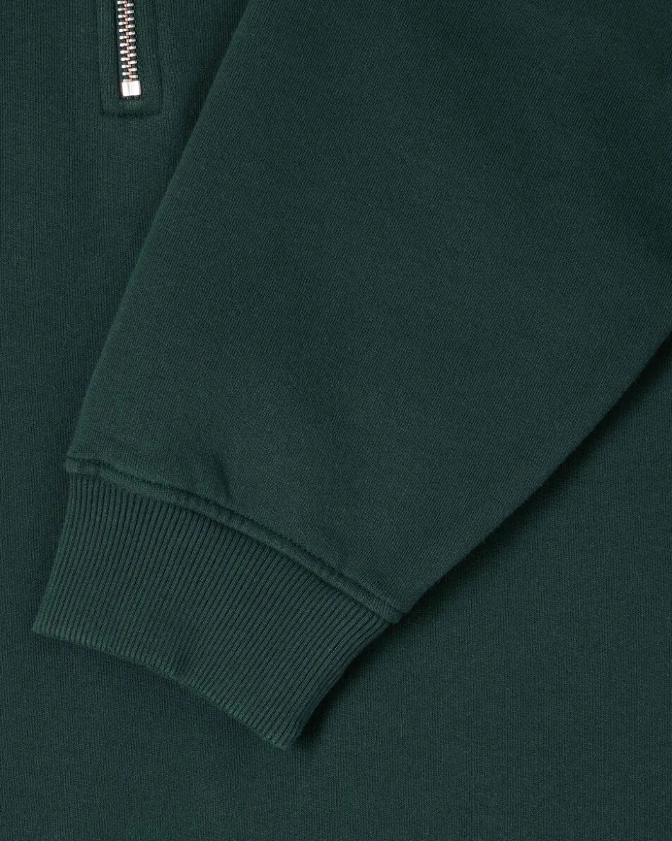 KOJI HALF ZIP SWEAT-GREEN GABLES