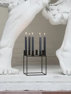 Kubus 8, Candle Holder, Black