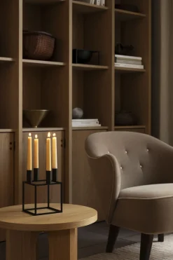 Kubus 4, Candle Holder, Black