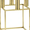 Kubus 4, Candle Holder, Gold-plated