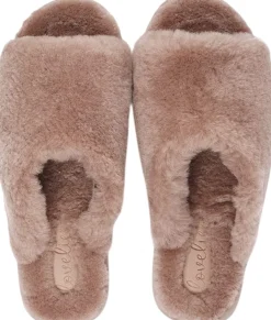 KVINA - OPEN SHEARLING SLIPPER