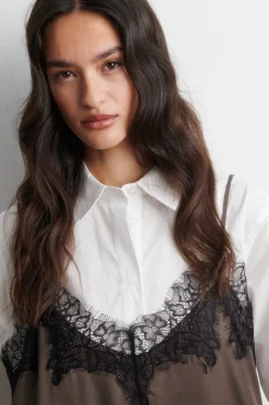 Lacia Contrast Mini Dress