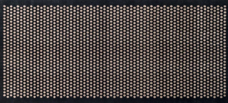 Løber 90x200 cm, dot sort/sand