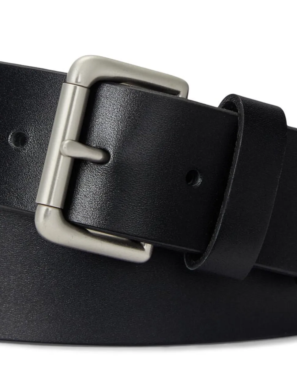 Leather Roller-Buckle Belt
