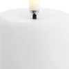 LED pillar candle, Nordic white, Smooth, 5x4,5 cm