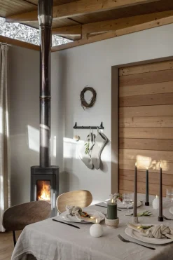 LED taper candle, Pine green, smooth, 2-pack, 2,3x25 cm