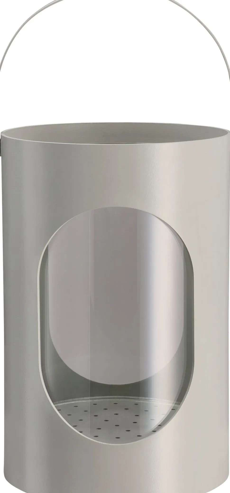 Light house lantern, Medium, Light grey, 16,5x24 cm