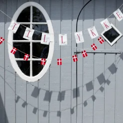 Lille flagranke med Dannebrogsflag