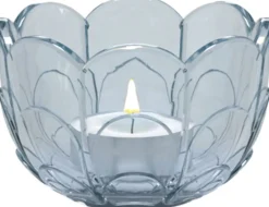 Lily Fyrfadsstage Ø7 cm blue iris