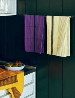 Linear Tea Towel-W52 x L80-Purple