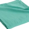Linen Bedspread-240 x 260-Emerald green