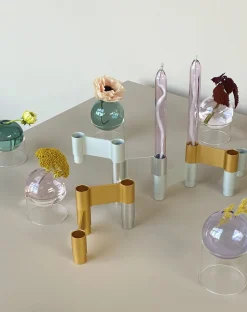 LINK, CANDLE HOLDER, POLISHED ALUMINIUM, 11060P