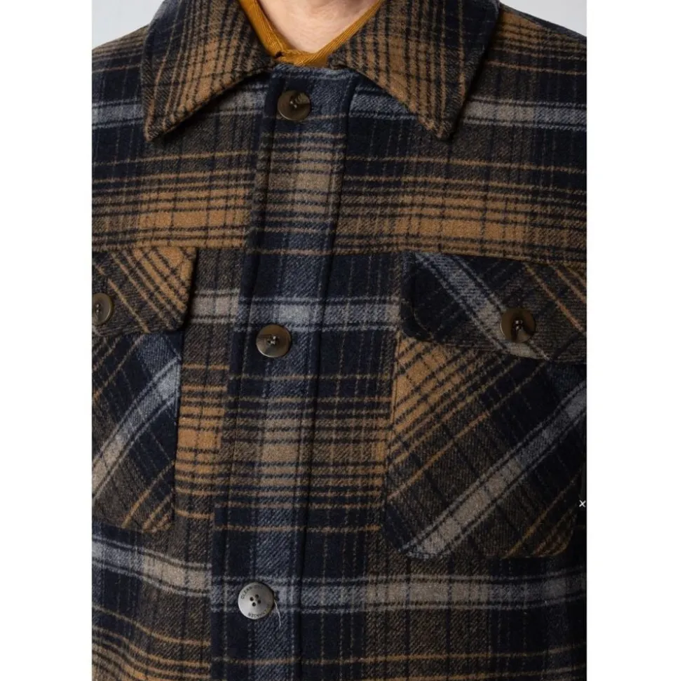 Luke check wool jacket