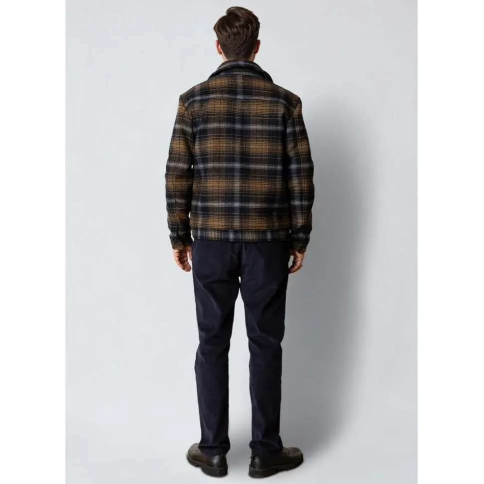 Luke check wool jacket