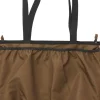 LUNA nylon bag with pockets, Brown