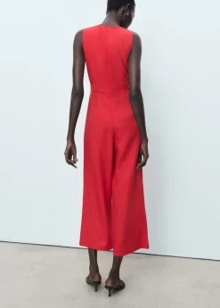 Lyocell jumpsuit with cut-out and k